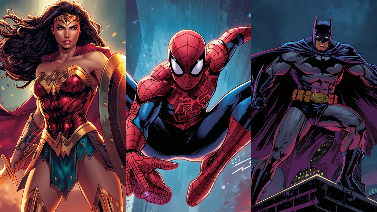 Evolution of Iconic Superheroes: Spider-Man, Batman & Wonder Woman